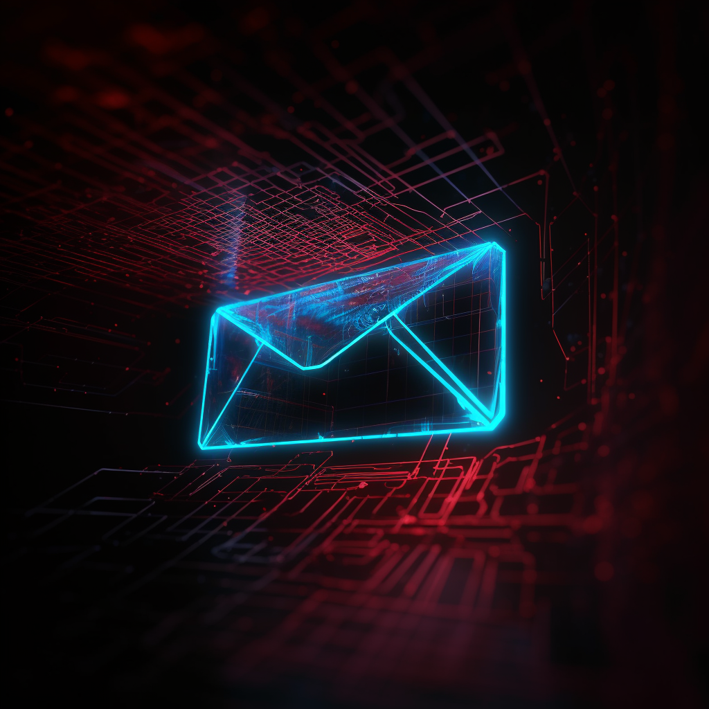 Email enveloppe in cyberspace Datalink